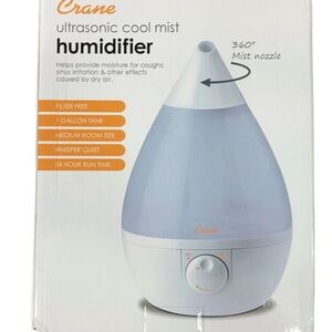 Crane Ultrasonic Humidifier in Lavender and Cream